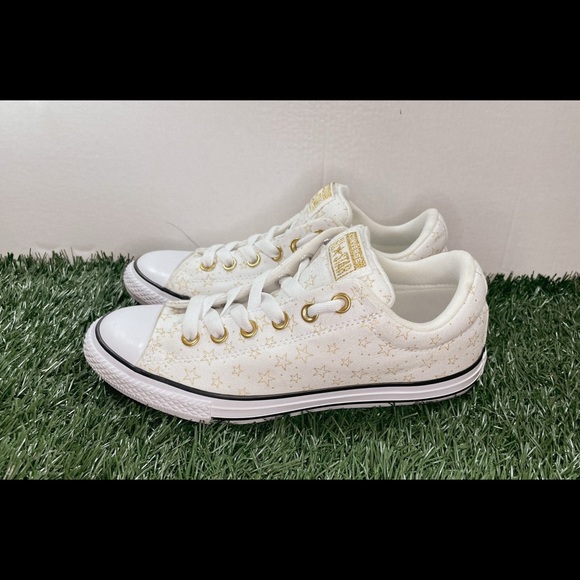 Converse Chuck Taylor AS, Street Slip, White Gold Kids Sneakers. - Picture 2 of 7